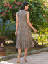 Multi Pure Cotton Paisley Printed A-line Dress